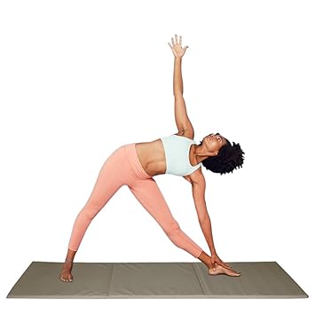 MOMJI Yoga Mat for Yoga Pranayama Asana | Yoga Fitness Mat for Yoga Meditation Yogasan for Men Women | 6 feet Foldable Yoga Mat