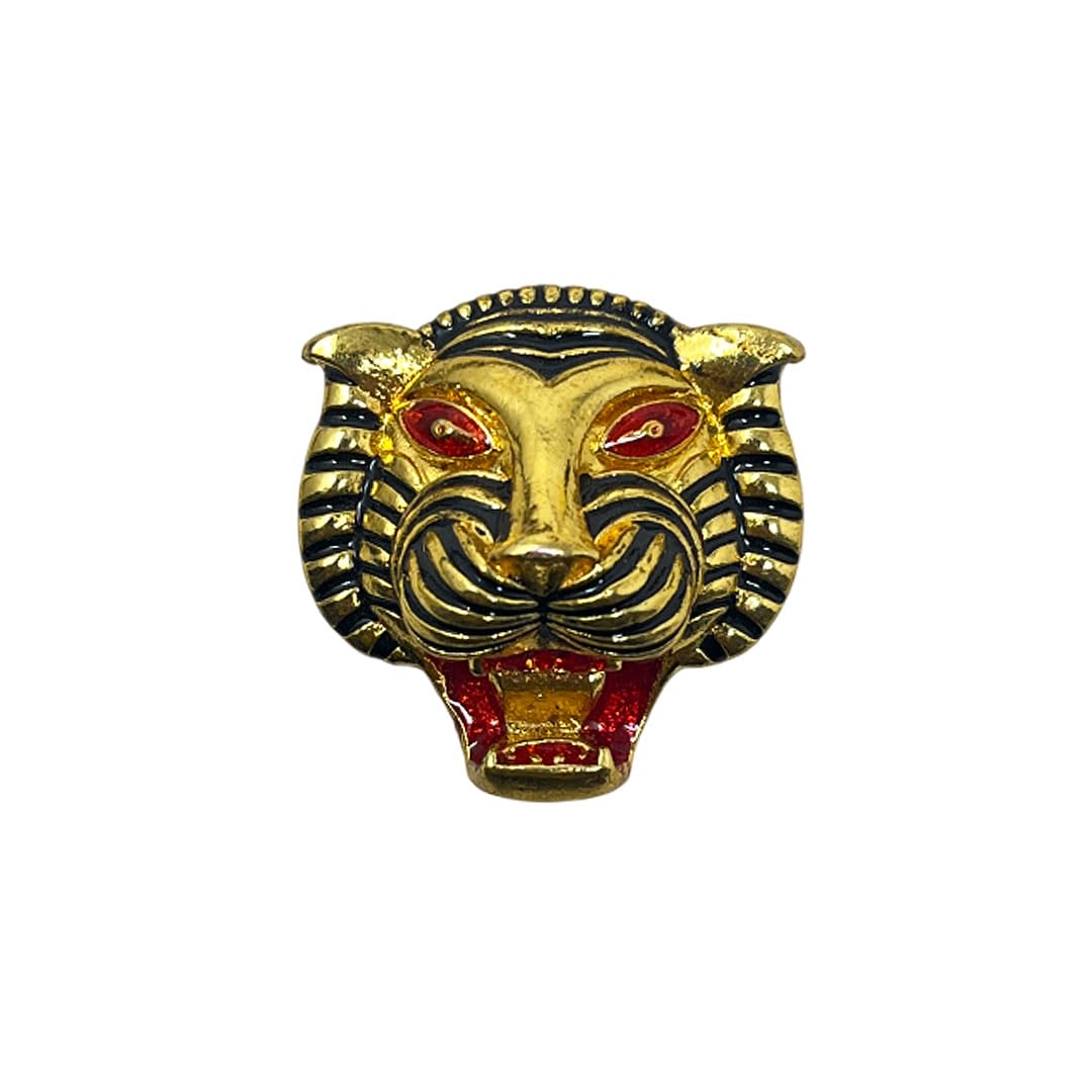 aamiya creations Roaring tiger rajput brooch for men-picture-16