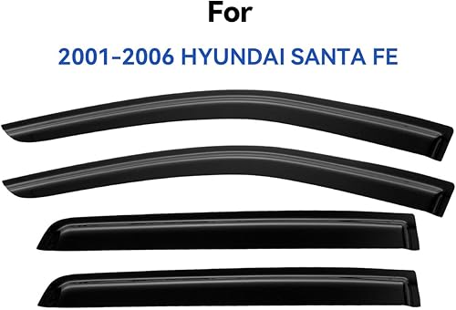 Miniatura 38 de Visores protectores de lluvia para ventana, deflectores de viento de canal exterior