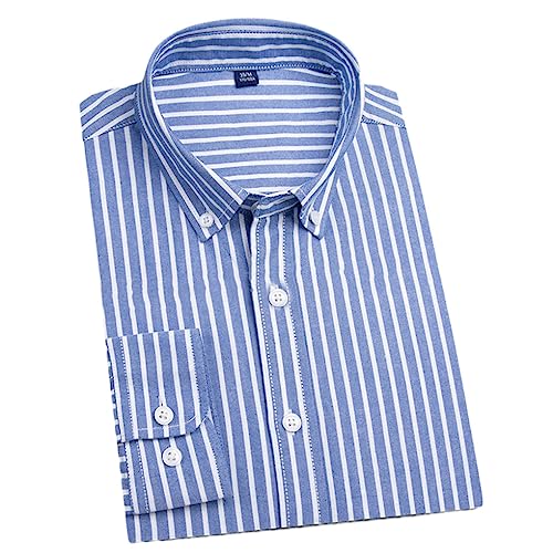 Haut rayé uni à manches longues 9016 en tissage Oxford durable