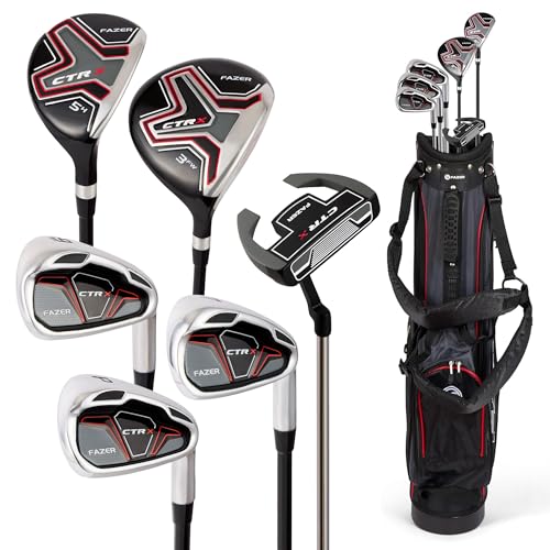 Demi-set de golf Fazer CTRX anti-fatigue avec sac léger et clubs acier tolérants
