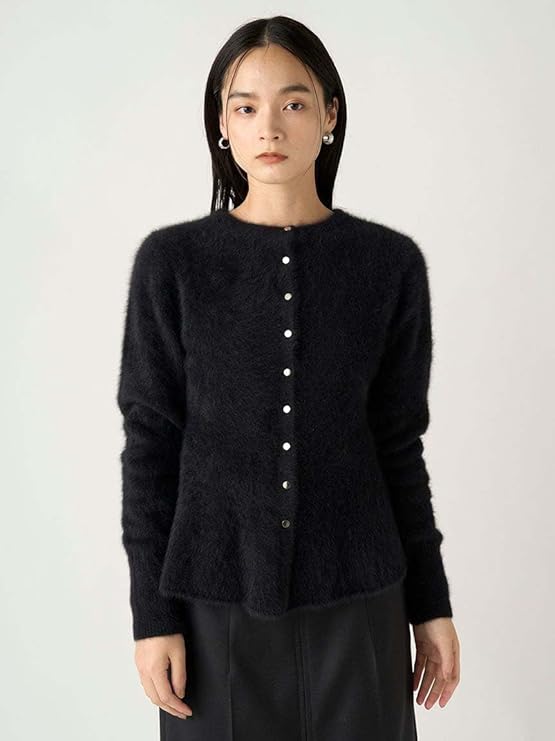 Amazon | [フレイ アイディー] FOXカシミアペプラムカーディガン