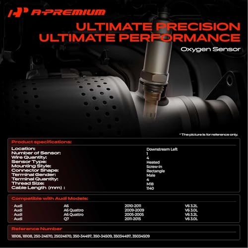 Sensor de Oxígeno A-Premium Compatible Audi 2010-2015 miniatura 2