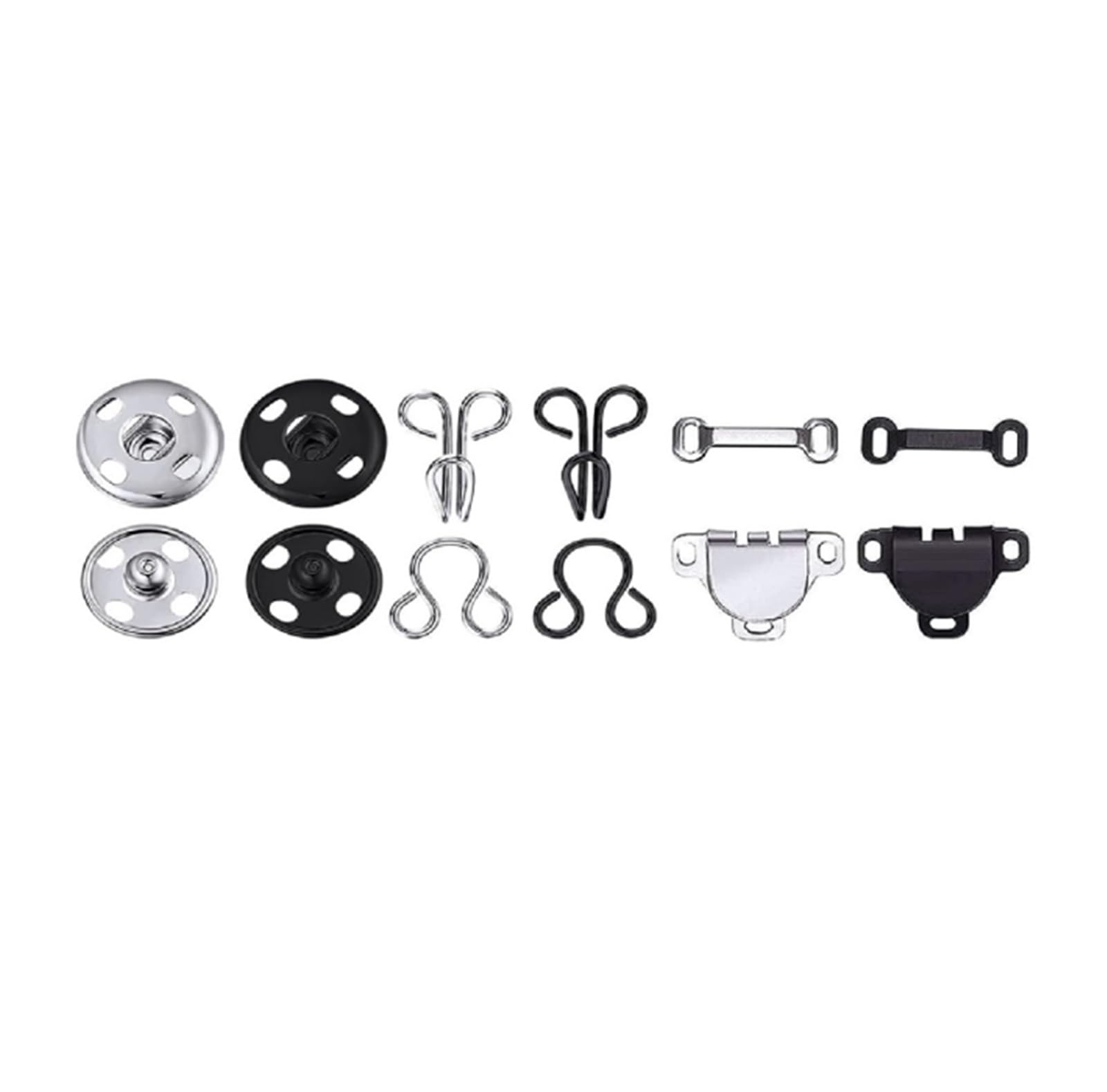 100 Uds. Broches de costura, herramientas de fijación de ropa con botones de presión de Metal, sujetadores, tachuelas de presión for falda, vestido, sujetador, costura DIY