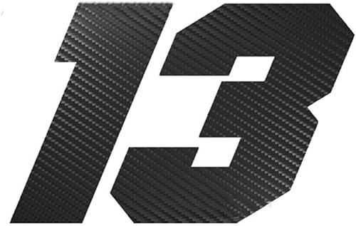 Miniatura 8 de Adhesivo decorativo para automóvil, calcomanía modificada para bricolaje, creativa, clásica, número 13, calcomanías de vinilo impermeables