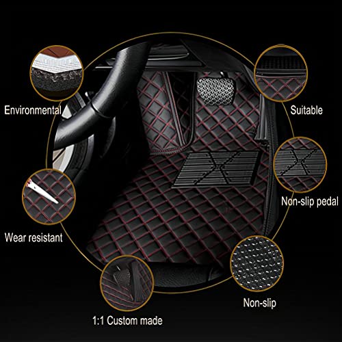 Imeish Custom Car Floor Mats, All-Weather Protective Leather Floor Mats For Cars, Suvs, And Trucks, Depending On The Car Model (Purple 3D) #TOP1