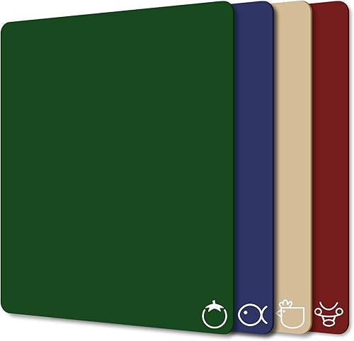 Miniatura 8 de WK - Tablas de cortar de plástico para cocina, alfombrillas flexibles para tabla de cortar, láminas finas para tabla de cortar, aptas para