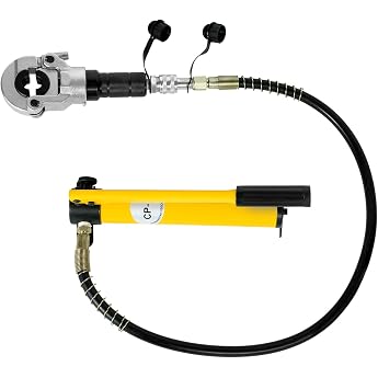 Crimping Pliers 6t Manual Hydraulic Crimping Tool V12-28 mm Hydraulic Crimping Tool Th16-32 mm Pipe Crimping Pliers Hand Press Tool Set for Pex Pipes Pb Pipes Copper Pipes