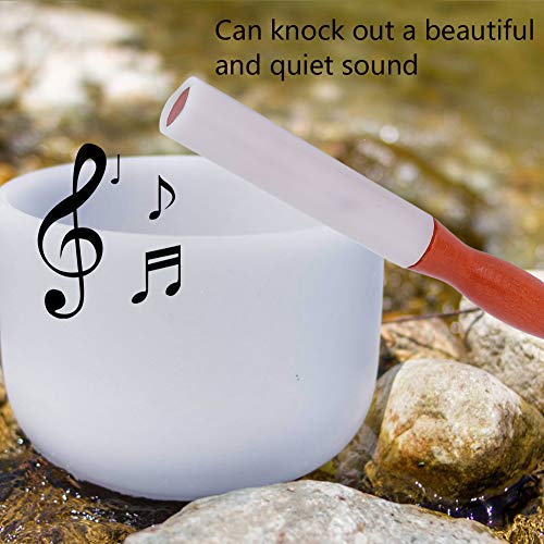 Singing Bowl Mallet,Rubber O-Rings Rod Wooden Handle Stick For Crystal Sound Bowls Accessories #TOP3