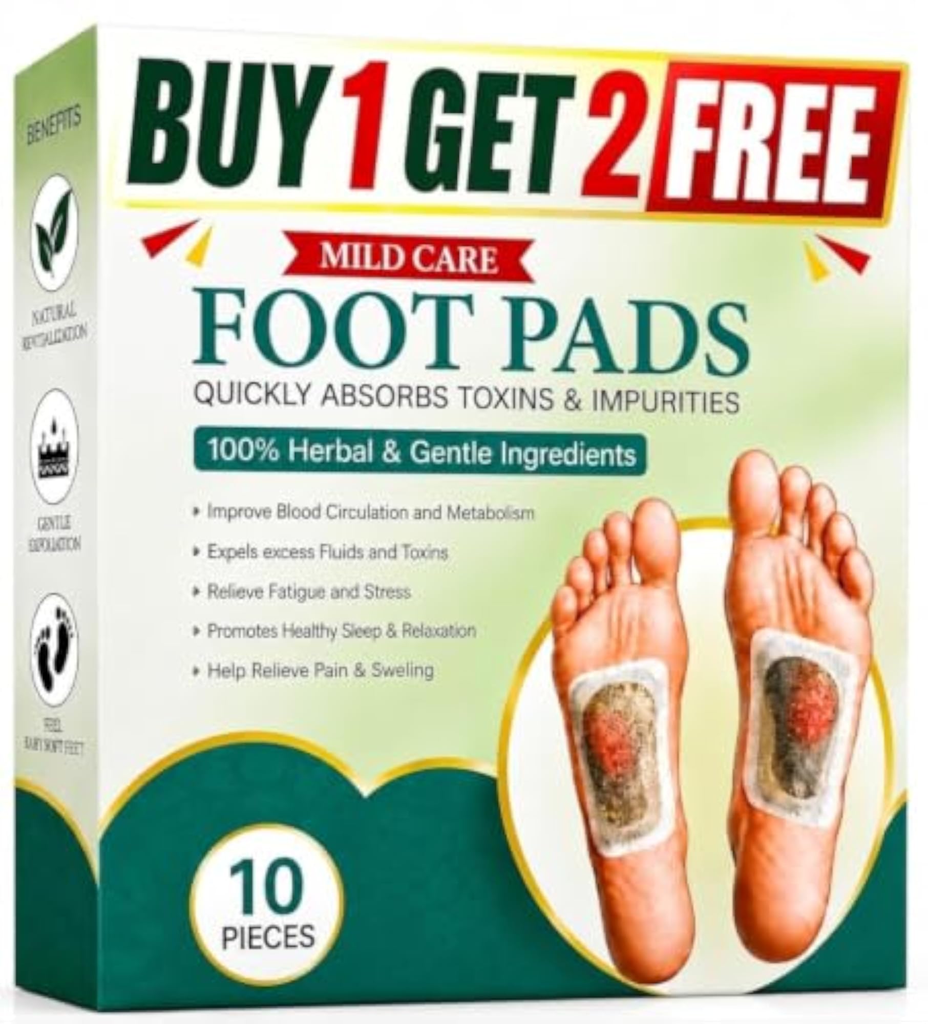 Foot Care Patches for Men, Pack of 10