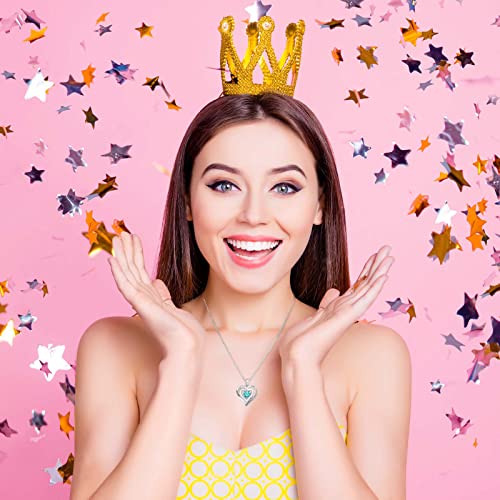 Redbee Wedding Necklaces For Wife - 18K Rose Gold 925 Sterling Silver Valentines Day Gifts For Wife Necklace For Women Birthstone Necklace For Daughter Adult Birthday Gifts (Dec-Turquoise-Silver) #TOP1