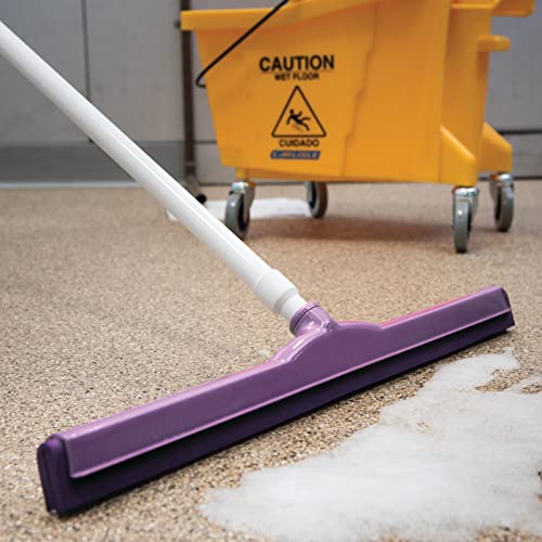 Image of SPARTA 4156868 Plastic Double Foam Squeegee, Commercial Squeegee With Durable Contruction For Cleaning, Commercial, Residential, 24 Inches, Purple