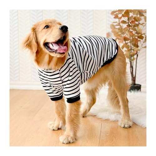 Sudadera con capucha de forro polar cálido para perros grandes talla 3XL rayas 4