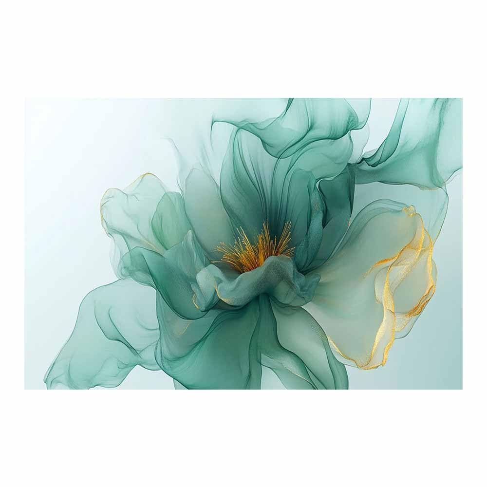Murale chambre de garçon vide ? Solution affiche moderne art abstrait vert 80x120cm - 8