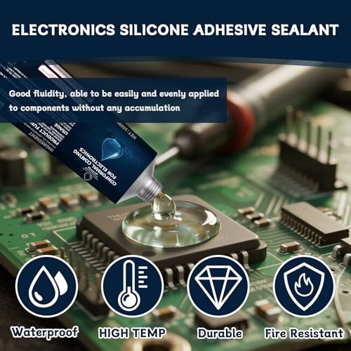 INNOVAYOU 3.38 fl oz Clear Conformal Coating for Electronics Silicone Sealant, Waterproof Insulating, for PCBs, LED Lights, Controllers - Thumbnail 2