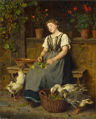 Peinture murale Ludwig Knaus créez une ambiance galerie d'art chez vous