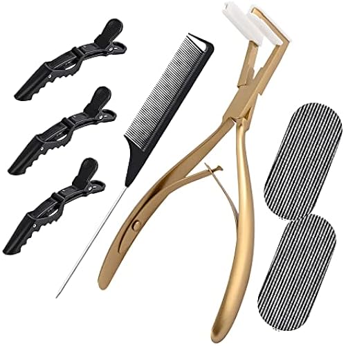 NEWISHTOOL Tape in Extension Tool for Hair Extensions Pliers and Clamp Kit