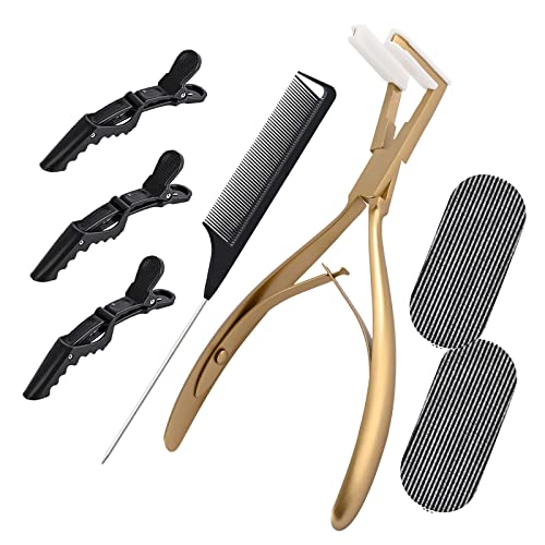 NEWISHTOOL Tape in Extension Tool for Hair Extensions Pliers and Clamp Kit