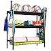Mythinglogic Ballregal für Fußball Tennis Baseball Skateboard Garage Wandhalterung 3-stufiges mit Haken