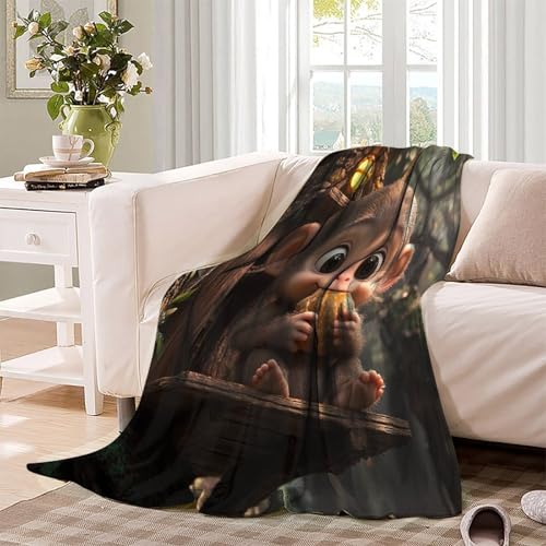Couverture singe 3D douce et chaude pour apaiser les nuits des petits et grands - 4