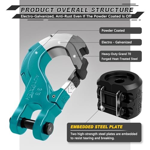 image for AUTMATCH Winch Hook 3/8