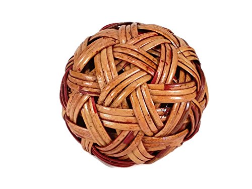 perfect2desire Rattan Ball Sepak Takraw Sport Kick Ball Rattan Wood Hademade Handcraft Style Antique - Image 2