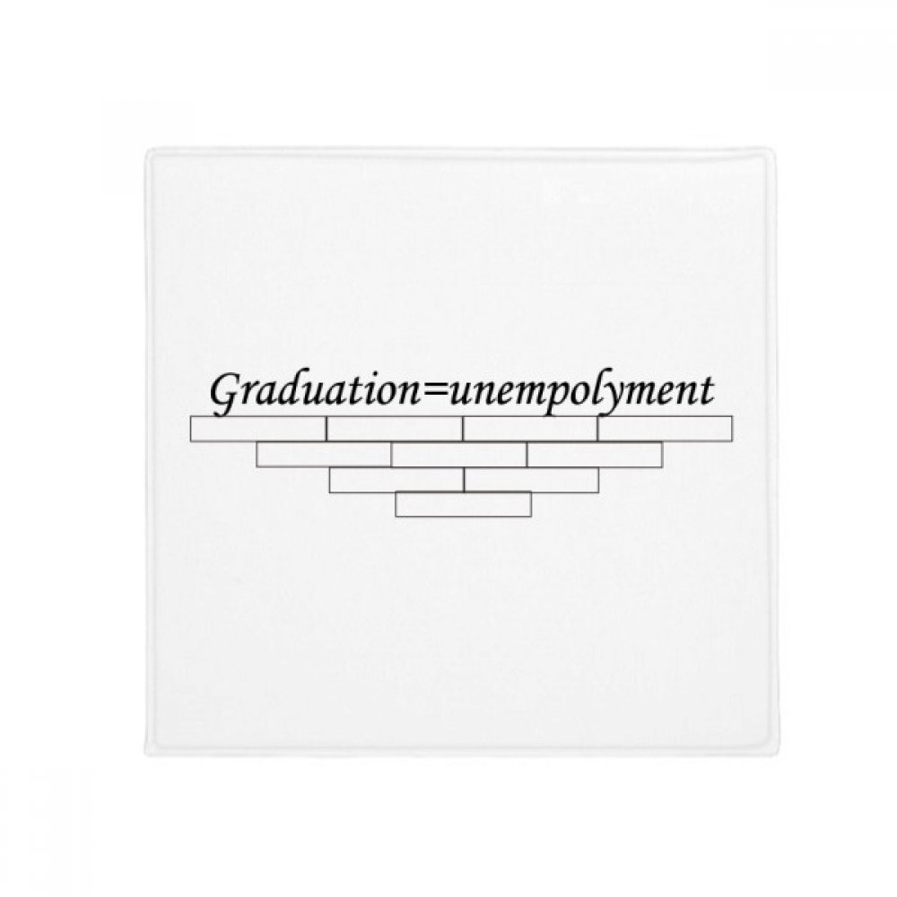 Tapis antidérapant humour diplômé cadeau original de fin d'études 50x50cm