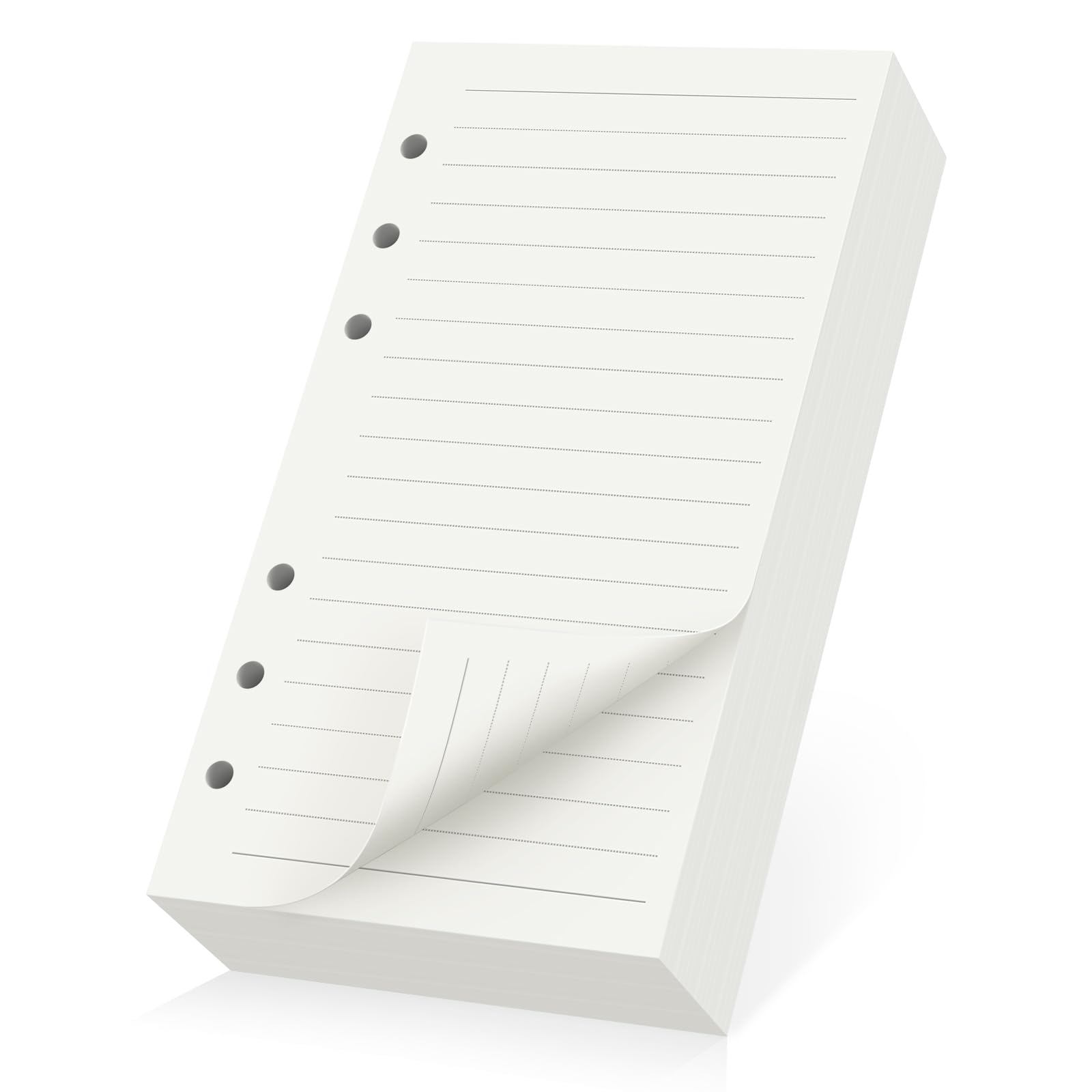 Yarotm Refill Paper Lined A6-180 Sheets Organiser Planner Refills - Refillable 100GSM Ruled 8mm Insert Papers for 6-Ring Binder Notebook, Loose Leaf Pages for Note-Taking