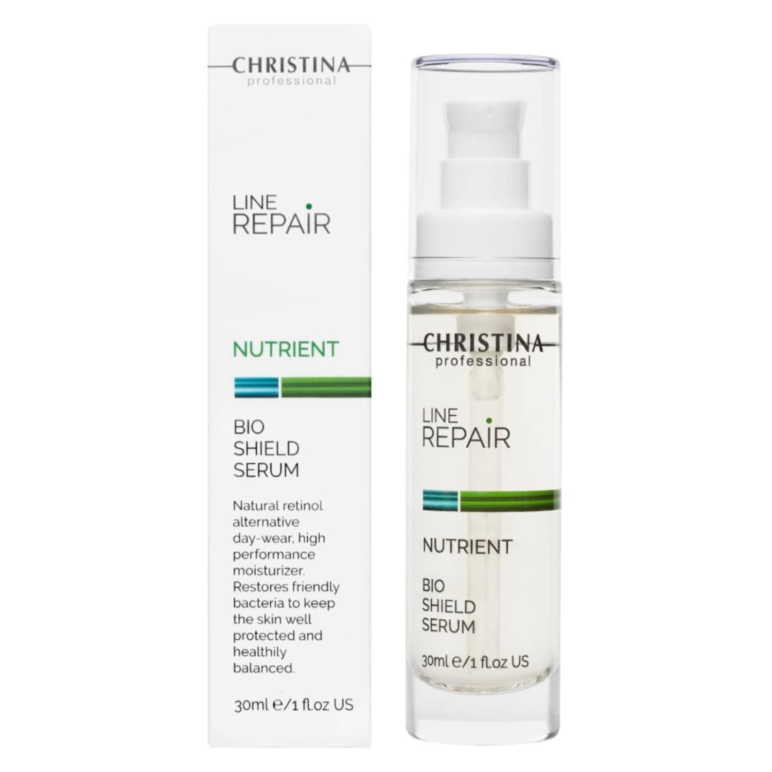 Christina Line Repair Nutrient Bio Shield Serum For Face - Protective Skin Barrier, Hydration Boost, Anti-Aging, Long-lasting Moisture, Face Serum For Dry, Normal, Sensitive Skin