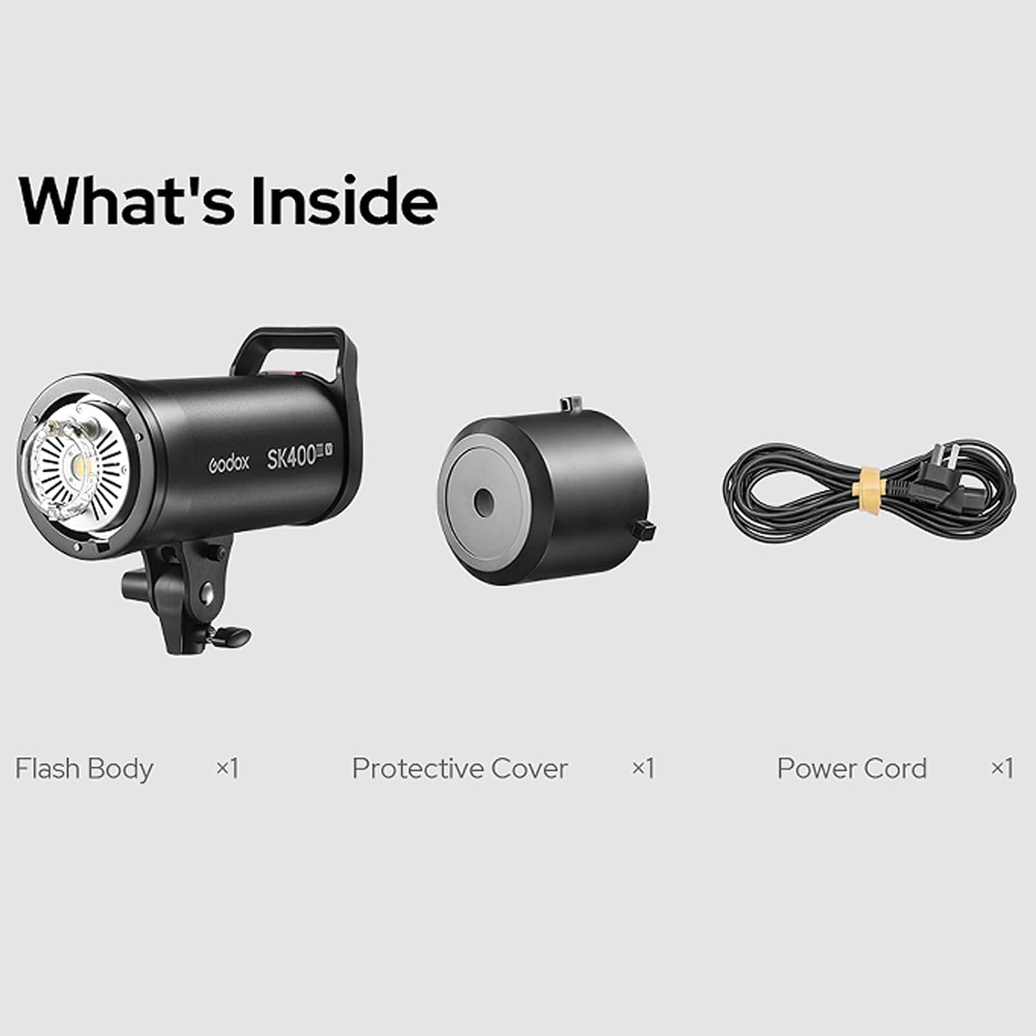 Godox SK300III-V SK300IIIV 300Ws Photo Studio Strobe Flash Monolight Light, GN58, 10W LED Modeling Lamp, 2.4G Wireless, Bowens Mount Photography Flashes for Studio, Shooting, Location, Portrait