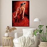 Red Dancer Poster R. Magrini Flamenco (24