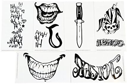 Amazon Com Suicide Squad The Joker Water Transfer Body Tattoos Beauty Personal Care