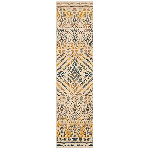 Mohawk Home Abina Gold (2' X 8') Geometric Runner Rug #TOP27