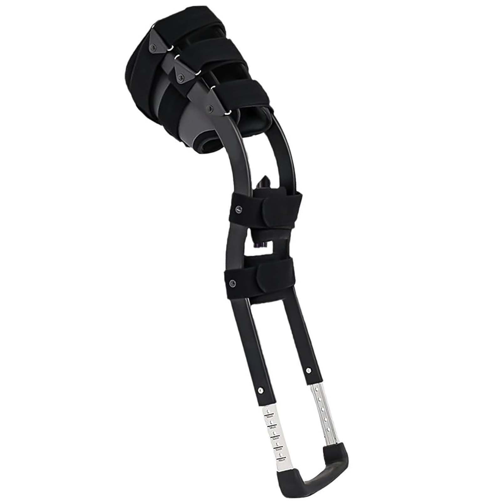 Stampella per ginocchia, design ergonomico a mani libere per il recupero della chirurgia del piede, supporto regolabile, in alluminio leggero, peso massimo 100 kg