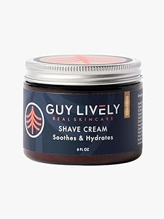 Men’s Shave Cream, Non-Foaming Buttery Texture with Organic Aloe, Shea & Cocoa Butters, Natural Vegan Formula for Smooth Hydrating Shave, Reduces Irritation & Razor Burn, 6 fl oz – Made in USA