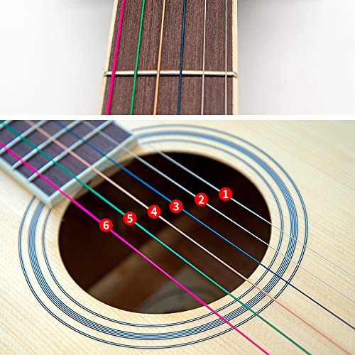 SHUIYUE Jeu de Cordes de Guitare Folk Acoustique Acoustique Cordes en Acier Inoxydable, Noyau en Alliage de cuivre, 6pcs… - Les Beatles, Paul McCartney, John Lennon, RIngo Starr, George Harrison SHUIYUE Jeu de Cordes de Guitare Folk Acoustique Acoustique Cordes en Acier Inoxydable, Noyau en Alliage de cuivre, 6pcs… – Image 4