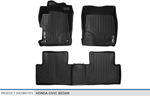 Miniatura 5 de MAXLINER - Juego de alfombrillas de 2 filas para Honda Civic 2012-2015