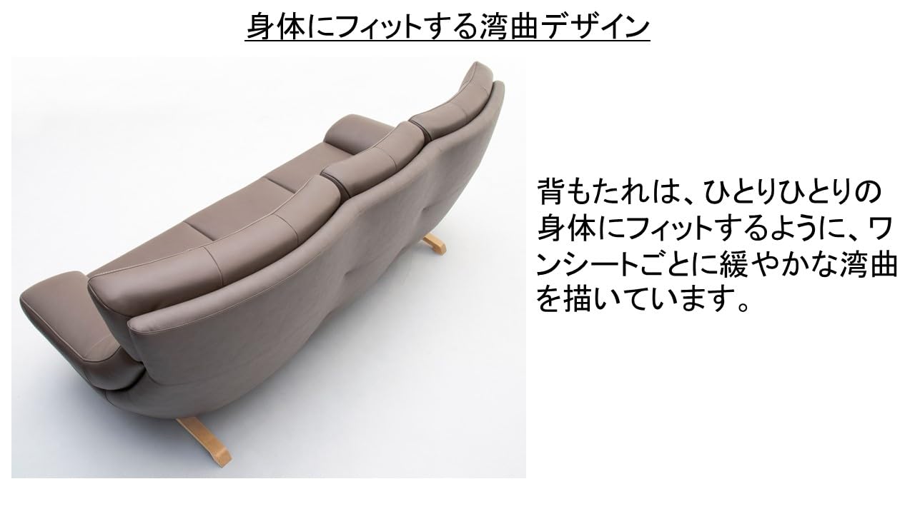 Amazon.co.jp: 【カリモク正規品】2人掛け革張りソファ ハイバック