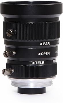 MOKOSE 5-12mm CCTV Camera Lens 6MP Pixels 1/1.8" Zoom C-Mount Industrial Camera Manual Lens Low Distortion