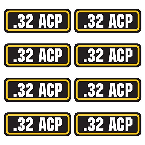 AZ House of Graphics 32 ACP Ammo Sticker 8 Pack