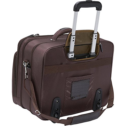Francine Collection - Croco Roller - Brown 17.3" #TOP2