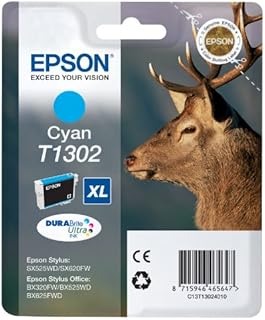 Epson T1302XL Cyan Stag Genuine High Yield DURABrite Ultra Ink Cartridge