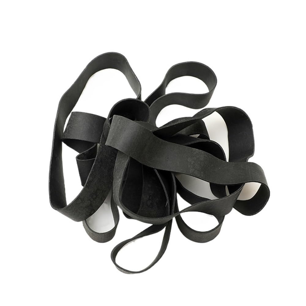 100pcs Black Rubber Bands - 30x5mm Heavy Duty Elastic Bands