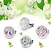 4 PCS Essential Oil Car Diffuser Vent Clip, Car Aromatherapy Diffuser Locket Air Freshener with 48 Refill Pads