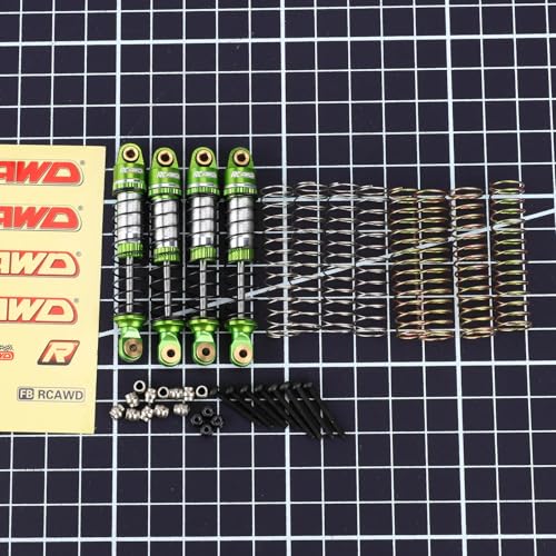 RCAWD Lengthen FX118 Shocks 58MM Oil Type for 1/18 FURITEK FX118 Fury Wagon RTR Front Rear Shock Series Upgrades Part Green - Thumbnail 7