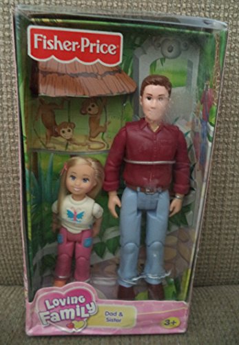 Fisher Price Loving Family Dollhouse Figures: Dad & Sister