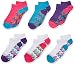 Fruit of the Loom Little Girls' 6-Pair Low Cut Socks, White, Shoe Size: 10.5 – 4 (Medium)