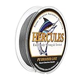 HERCULES Sedal Trenzado de 4 Hilos, 100-2000 m, 6-100 LB, Súper Suave, Polietileno, Multifilamento Hilo Trenzado de Pescar en el mar y en el Agua