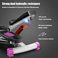 Vista 4 de Escalera con banda de resistencia y máquina de ejercicio vertical para el hogar, capacidad de peso de más de 330 libras