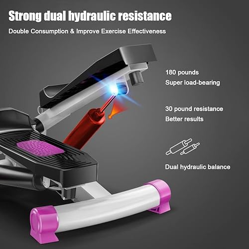 Miniatura 4 de Escalera con banda de resistencia y máquina de ejercicio vertical para el hogar, capacidad de peso de más de 330 libras